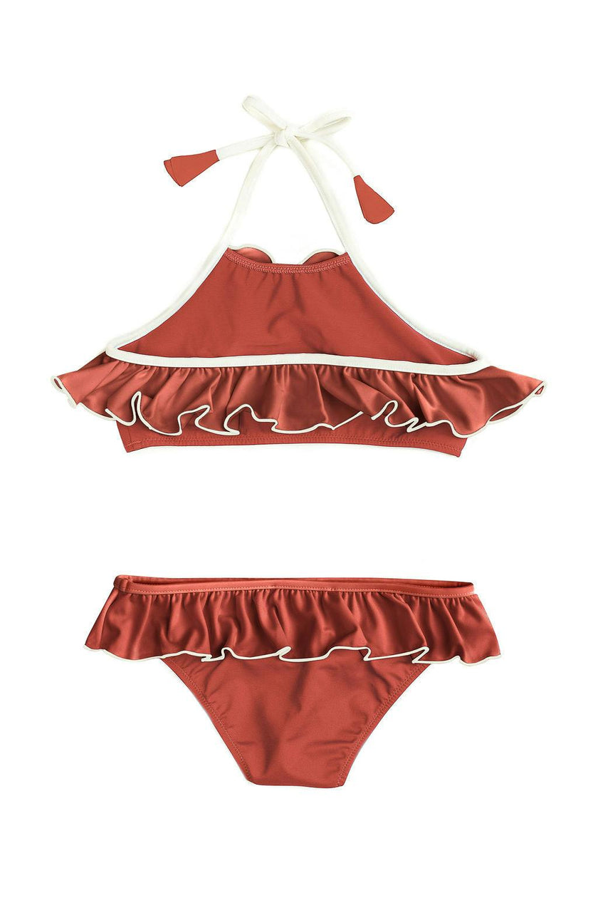 Leila Bikini Terracotta And Ivory