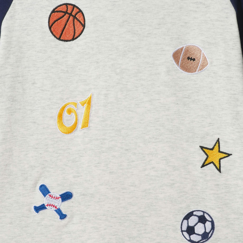 Boys Graphic Hooded Tee | Sports All-Star - Navy