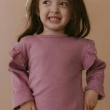 Organic Ruffle Long Sleeve Top Set of 2