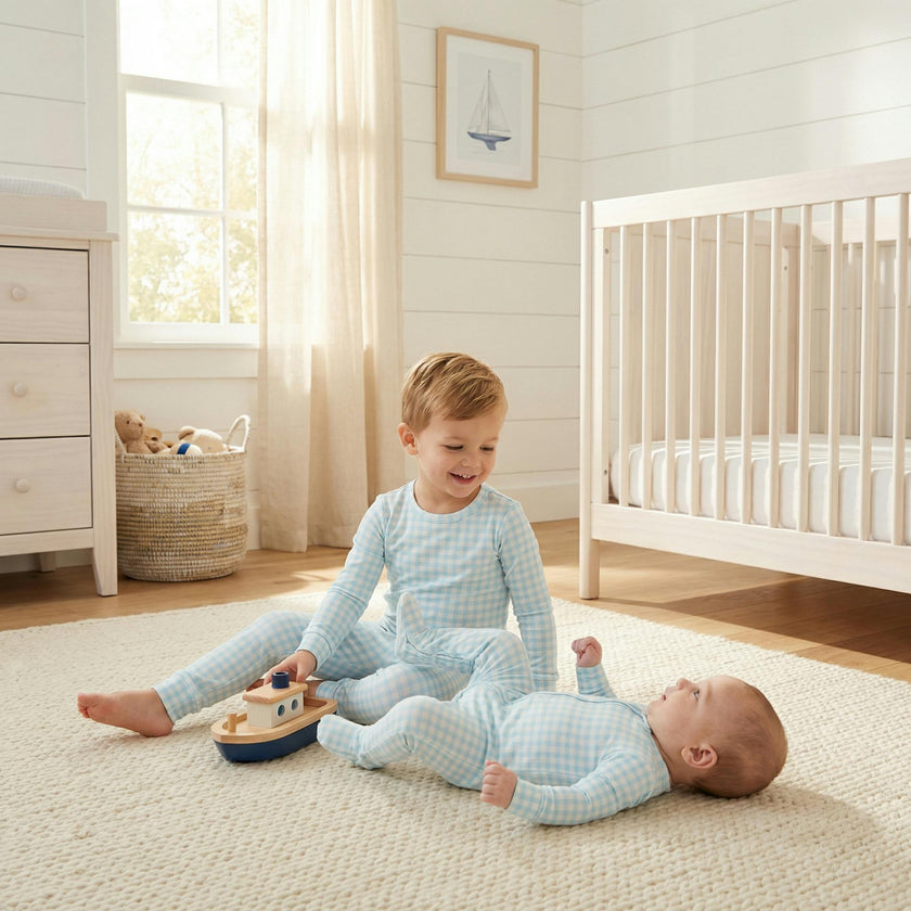 Coastal Check Bamboo Sleeper