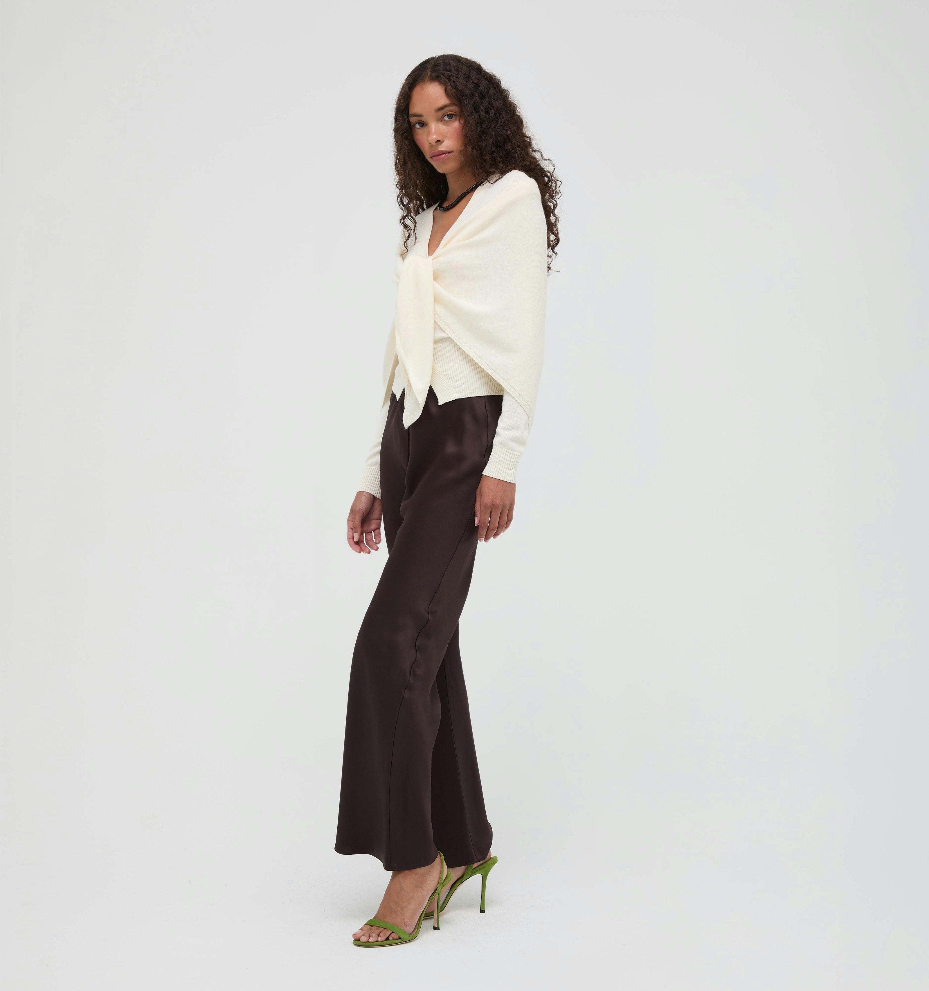 The Amal Cardigan - Antique White
