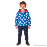 Reversible Color-Changing Puffer Jacket | Dog Print