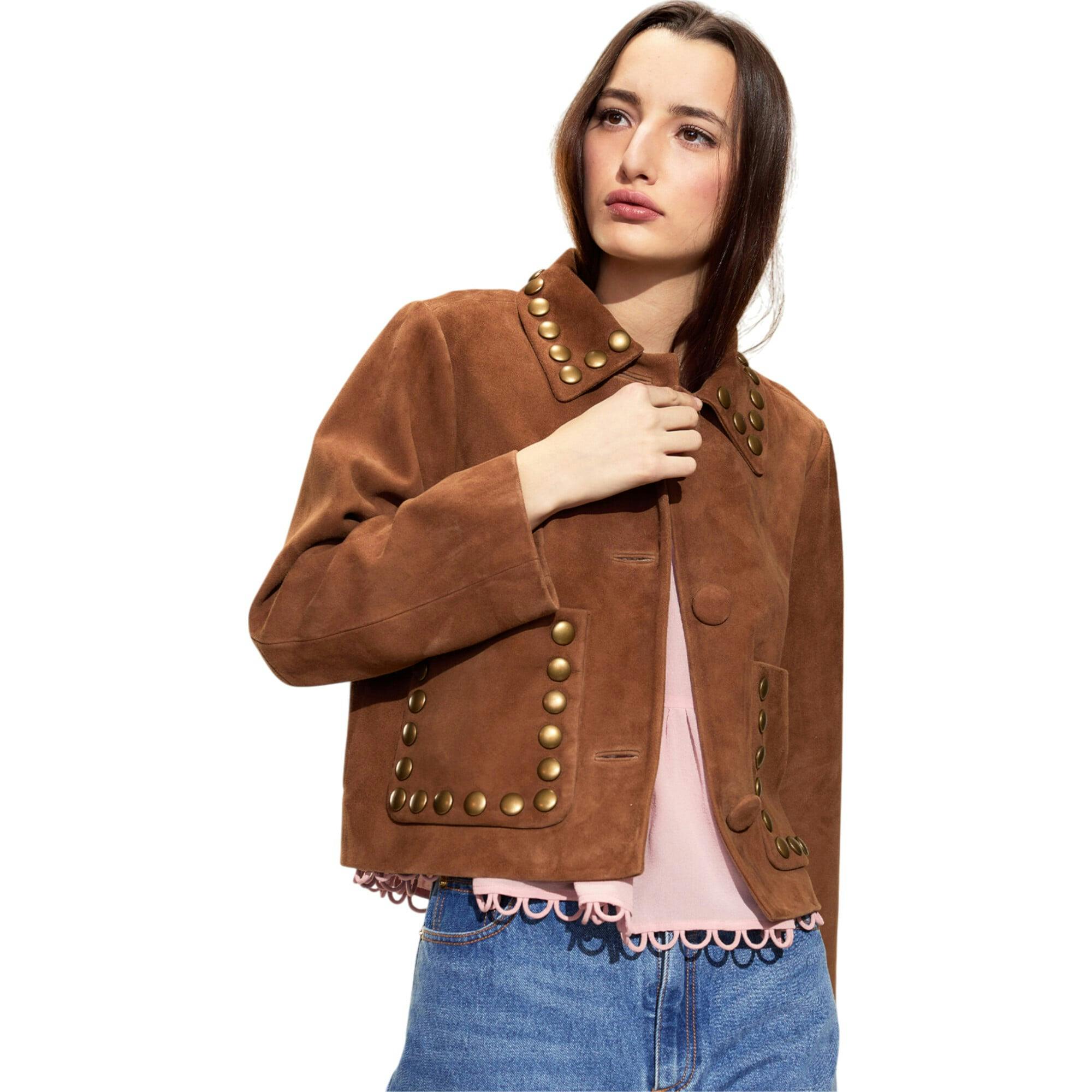 Studded Suede Jacket
