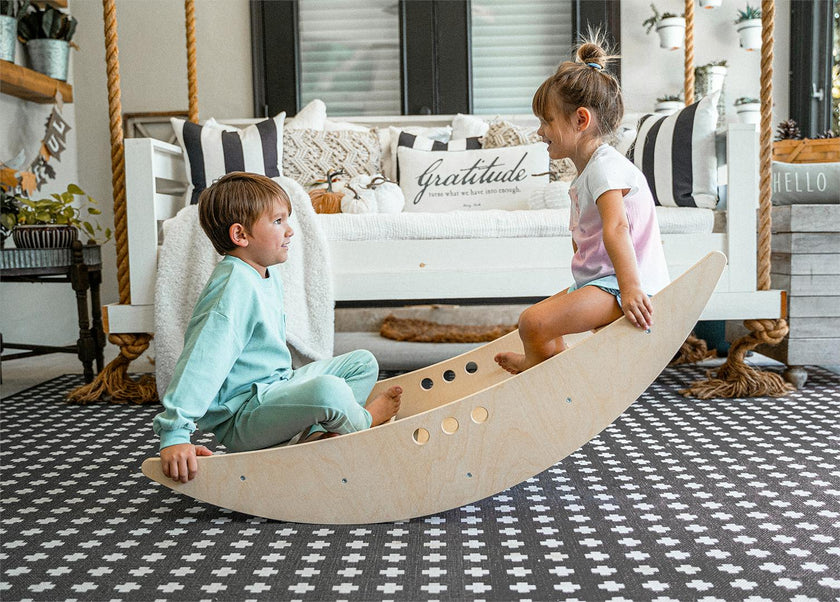 Rowan - 2-in-1 Rocking Boat & Climbing Bridge