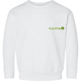 Shamrock Baby + Little Kid Classic Crewneck, Personalized