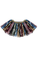 Sequins Skirt with Elastic Waistband