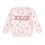 Jolly Pearl Patch Candy Cane Christmas Sweatshirt