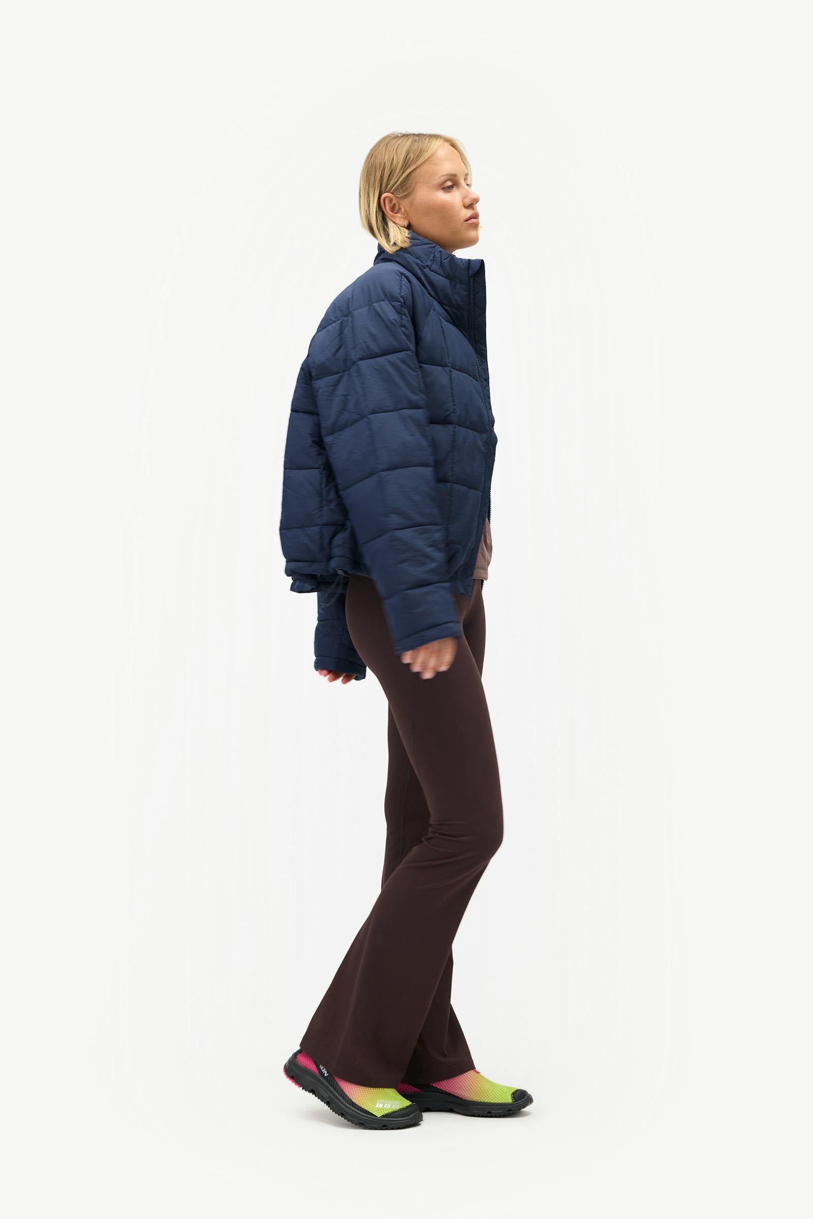 Nellie Packable Puffer Jacket, Navy