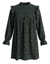 Lottie Dress Evergreen Vintage Floral