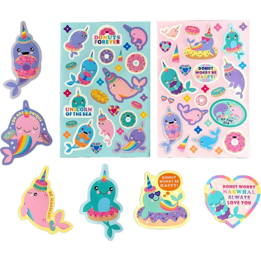 Stickiville Nom Nom Narwhals Scented Stickers