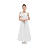 White Theia Bow-Embellished Dress