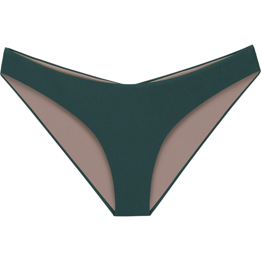 Women'S Basic Ruched Bikini Bottom, Green