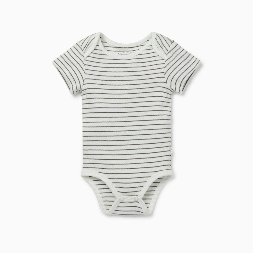 Short Sleeve Bodysuit - White