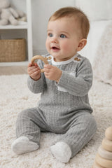 Marled Knit Footie