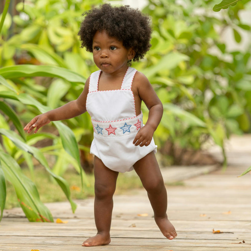 Henry Sunsuit in Striped Stars (Unisex)