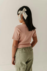 Girls Cargo Utility Pant in Evergreen
