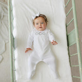 Girls Holiday Wreath Cotton Romper