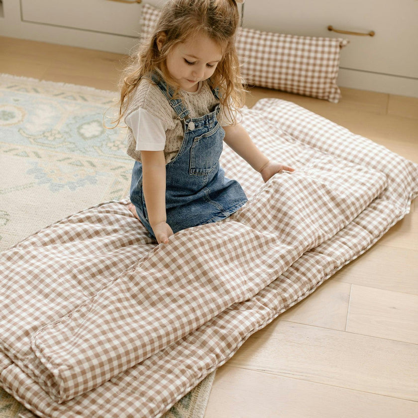 Organic Toddler Nap Roll-N-Rest Mat Set