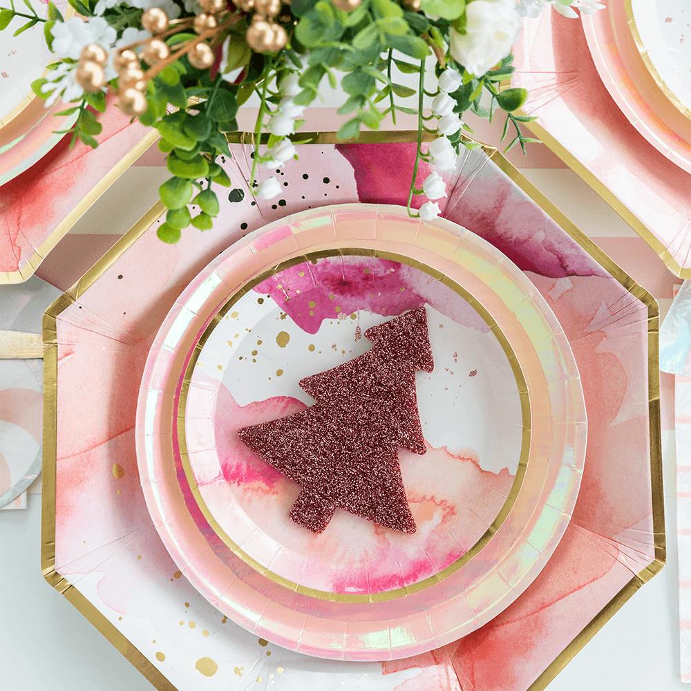 Posh Just Peachy Round Plates - 2 Size Options