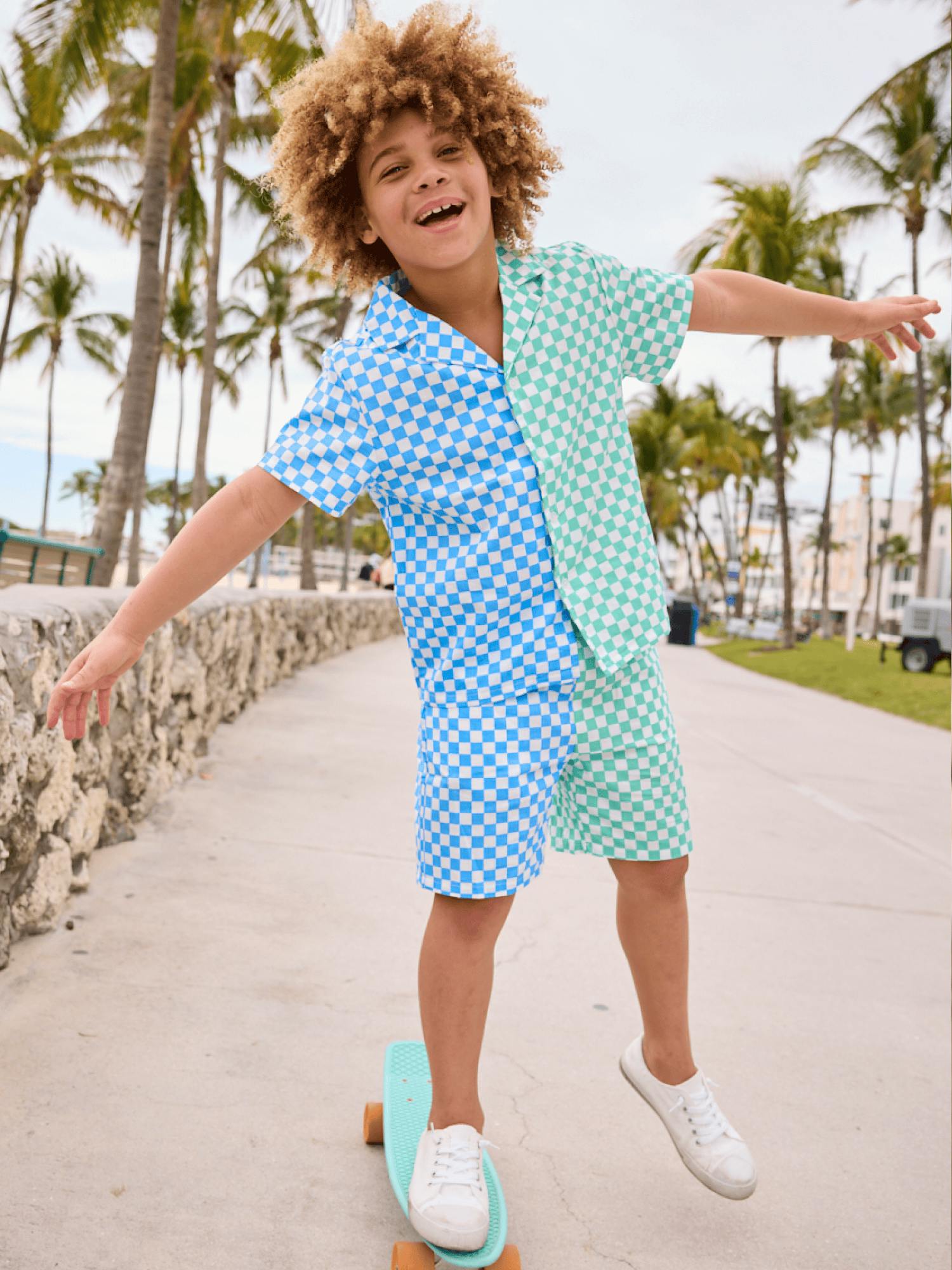 Checkered Summer Boys Set