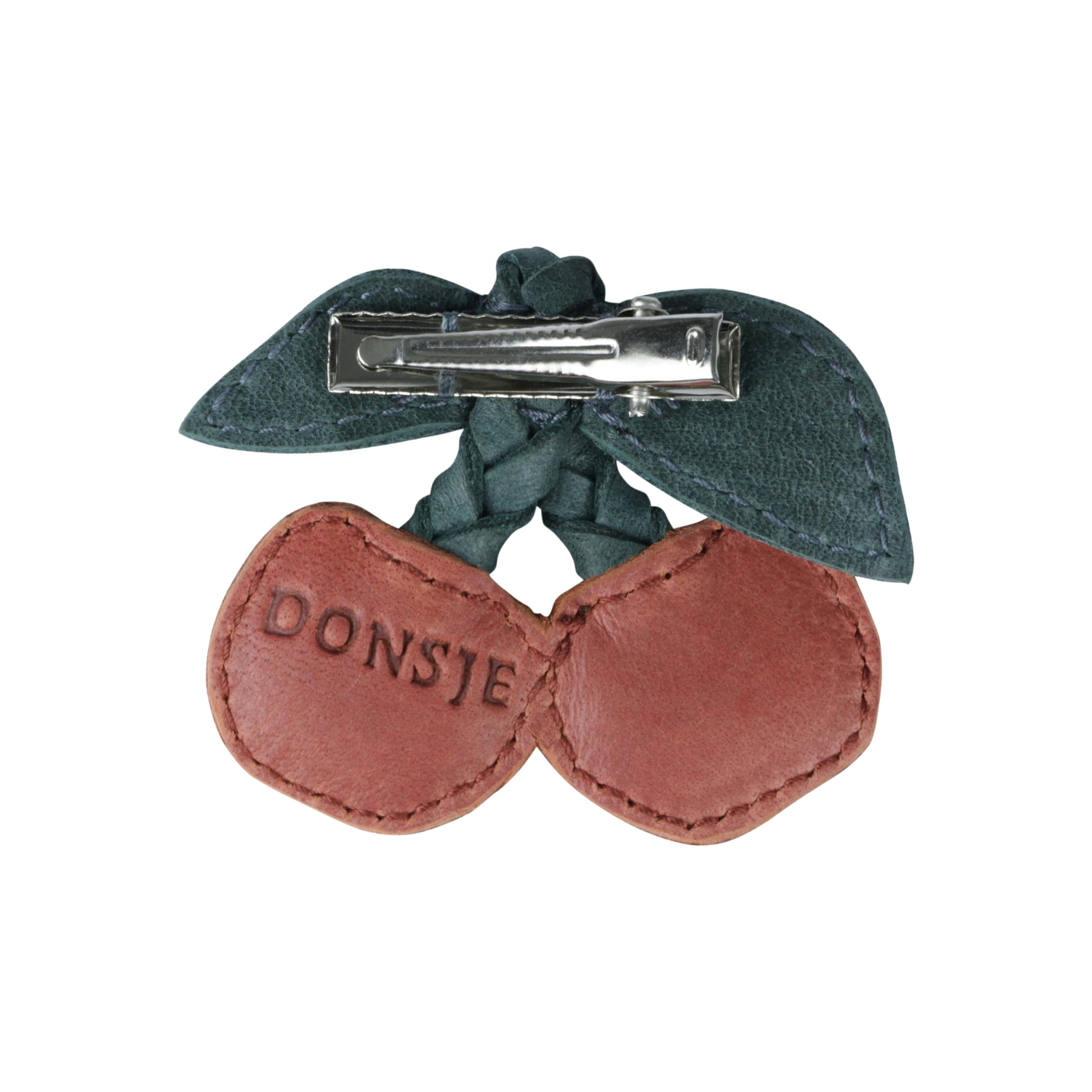 Nanoe Fruit Hairclip | Cherry | Scarlet Classic Leather