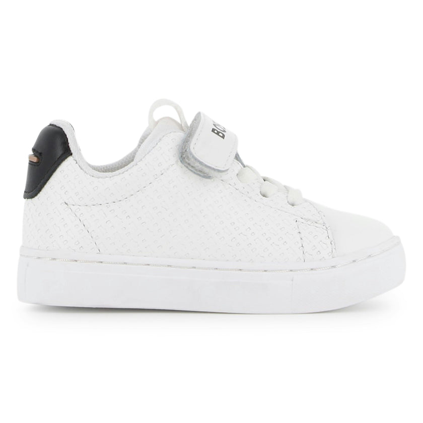 White Velcro Strap Sneaker