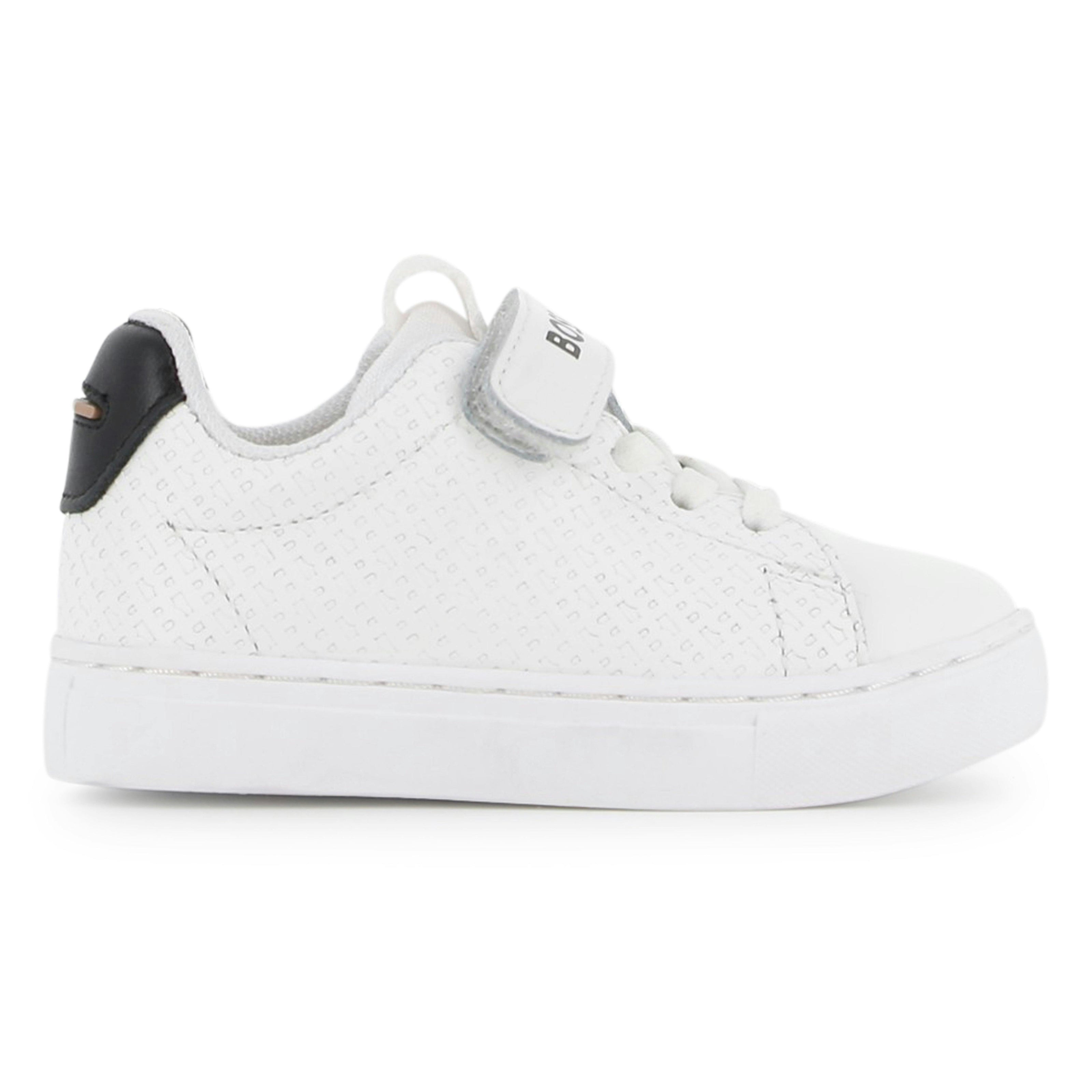 White Velcro Strap Sneaker