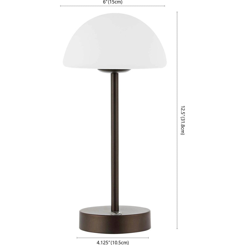 Xavier 12.5" Rechargeable Integrated Portable LED Table Lamp