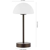 Xavier 12.5" Rechargeable Integrated Portable LED Table Lamp