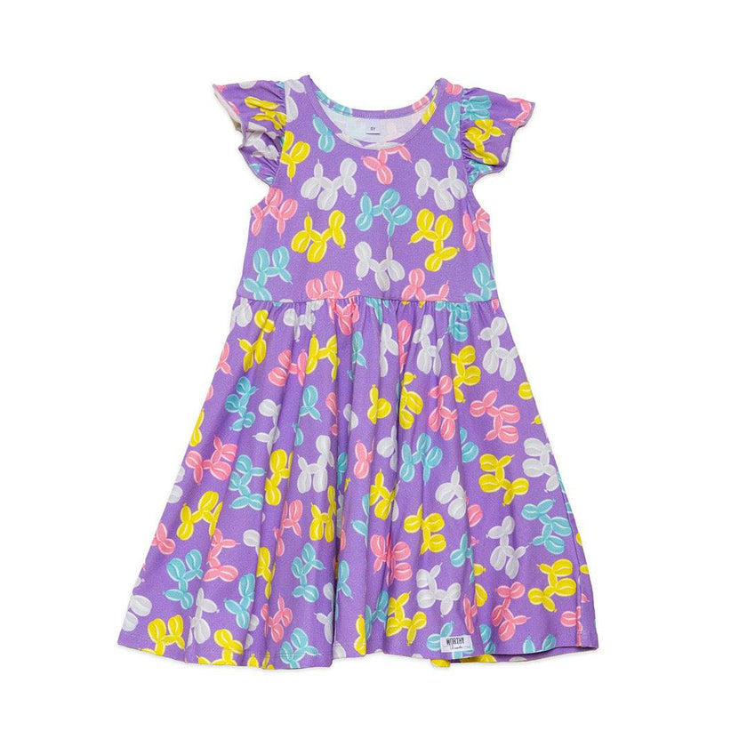 Racer Back Twirly Dress in Balloon Animals