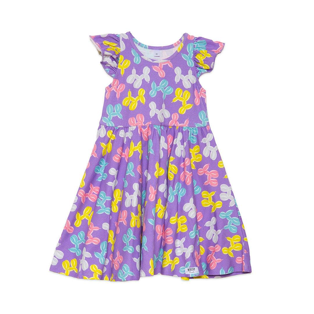 Racer Back Twirly Dress in Balloon Animals