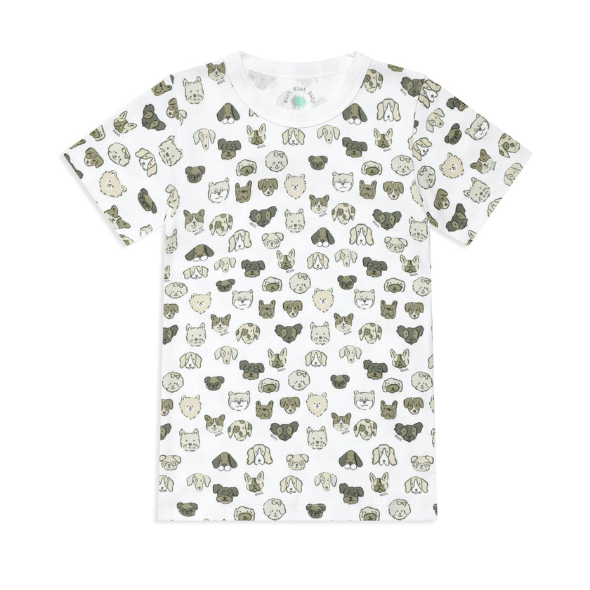 Mini Woof Squad Grey T-shirt