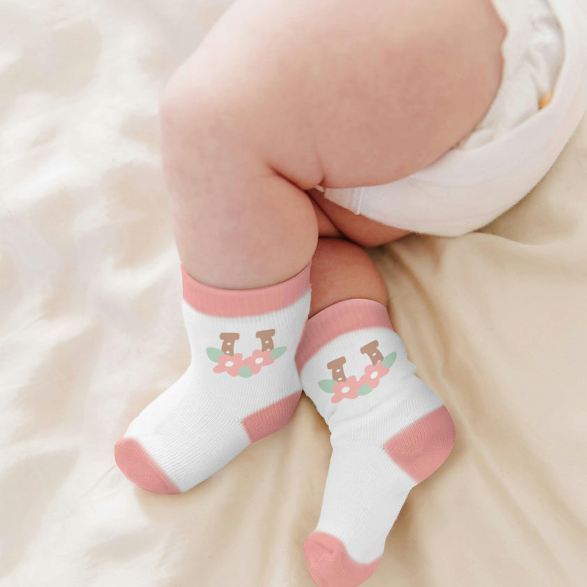 Baby Socks Trios With Zipper Wash Bag