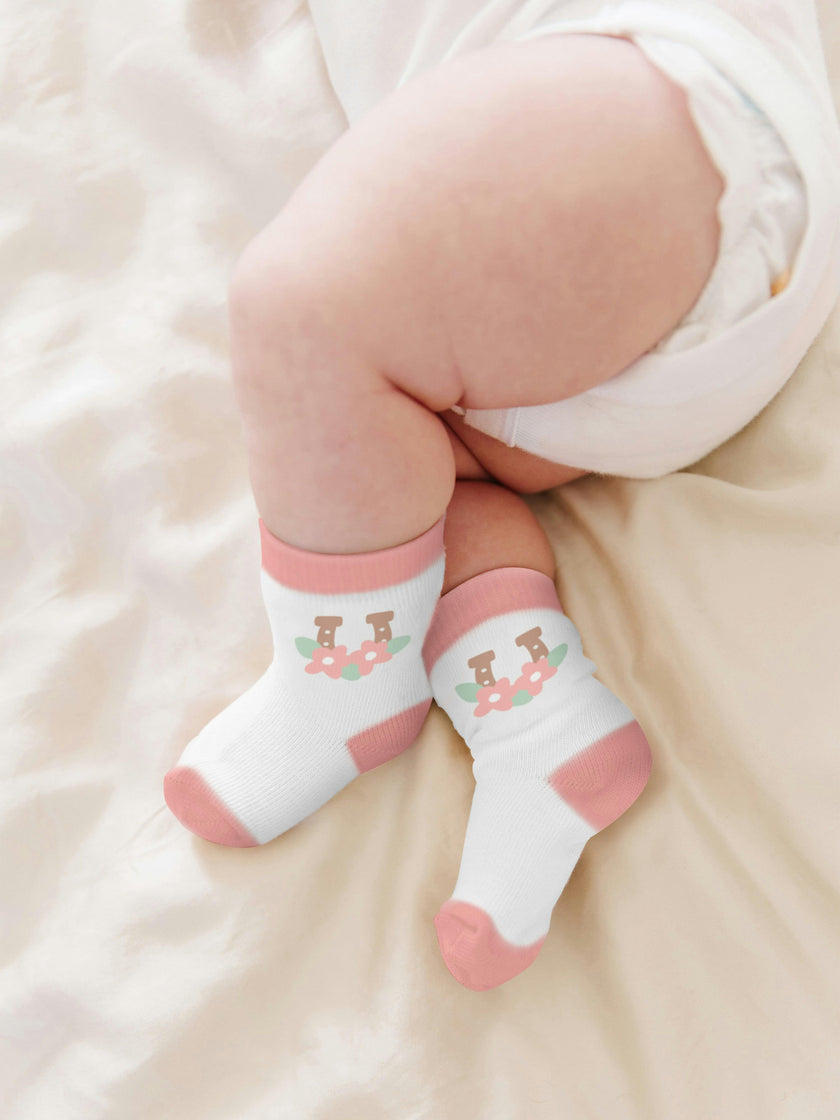 Baby Socks Trios With Zipper Wash Bag