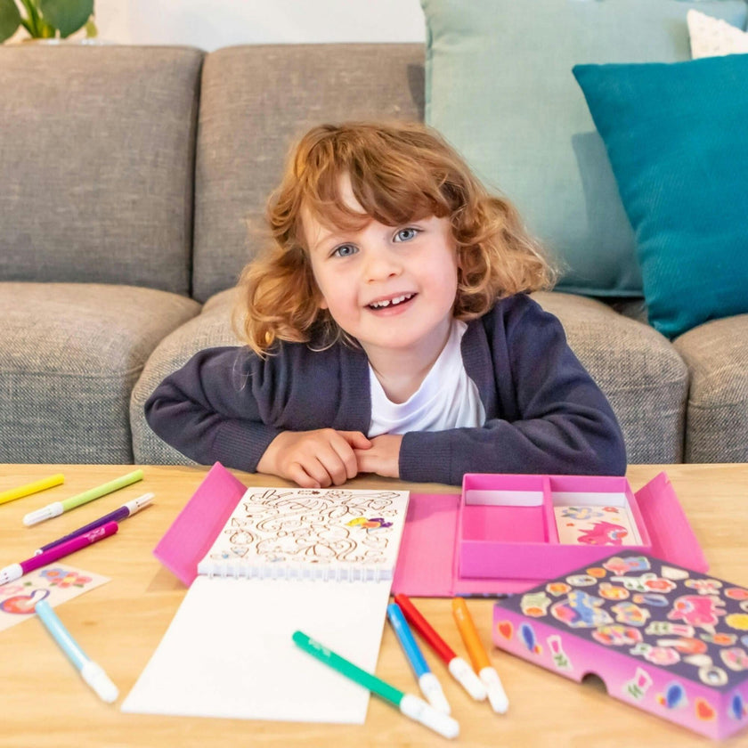 Tribe: Coloring Set - Magical Creatures Activity Set w/ Stickers