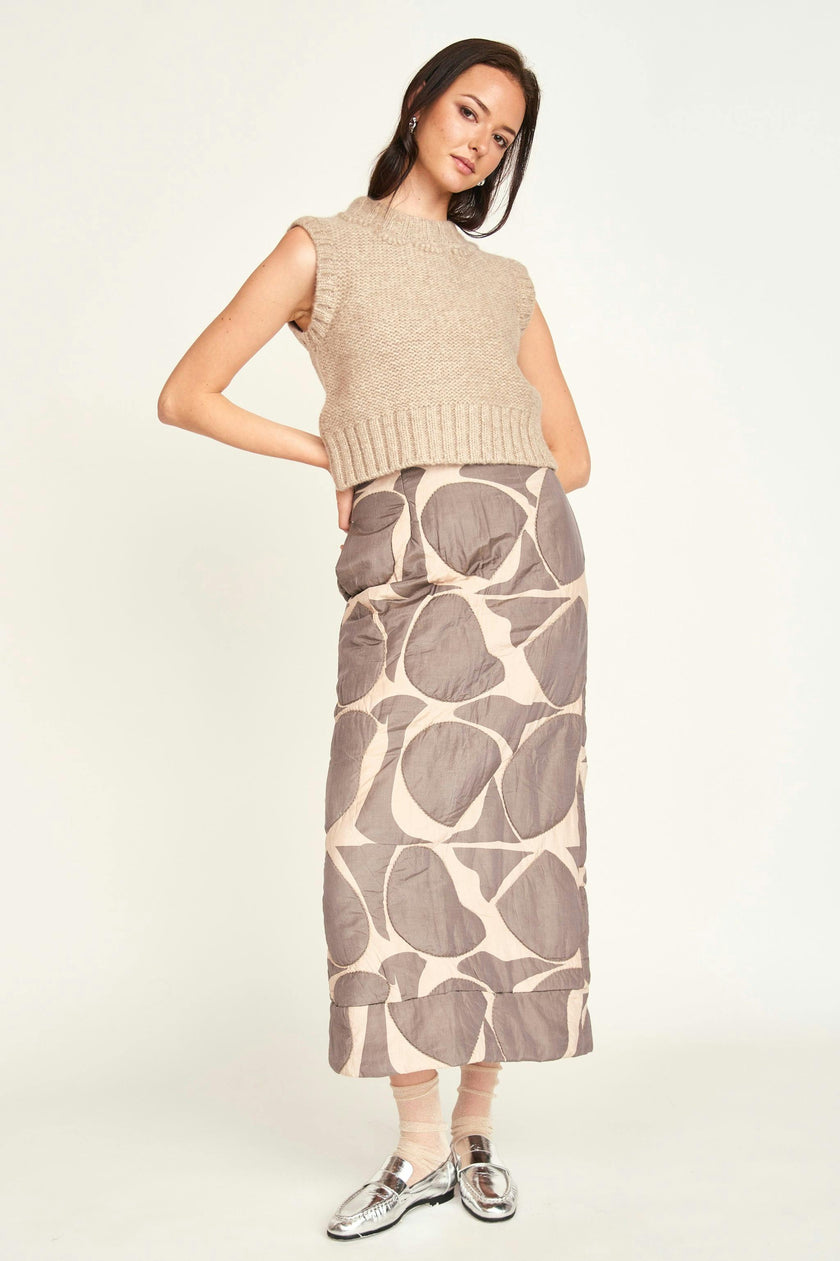 Lombok Skirt in Charcoal Jurassic