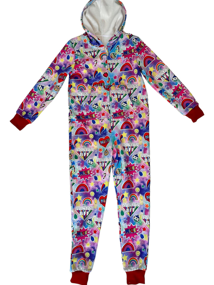 Women's Santa’s BFF Holiday Onesie