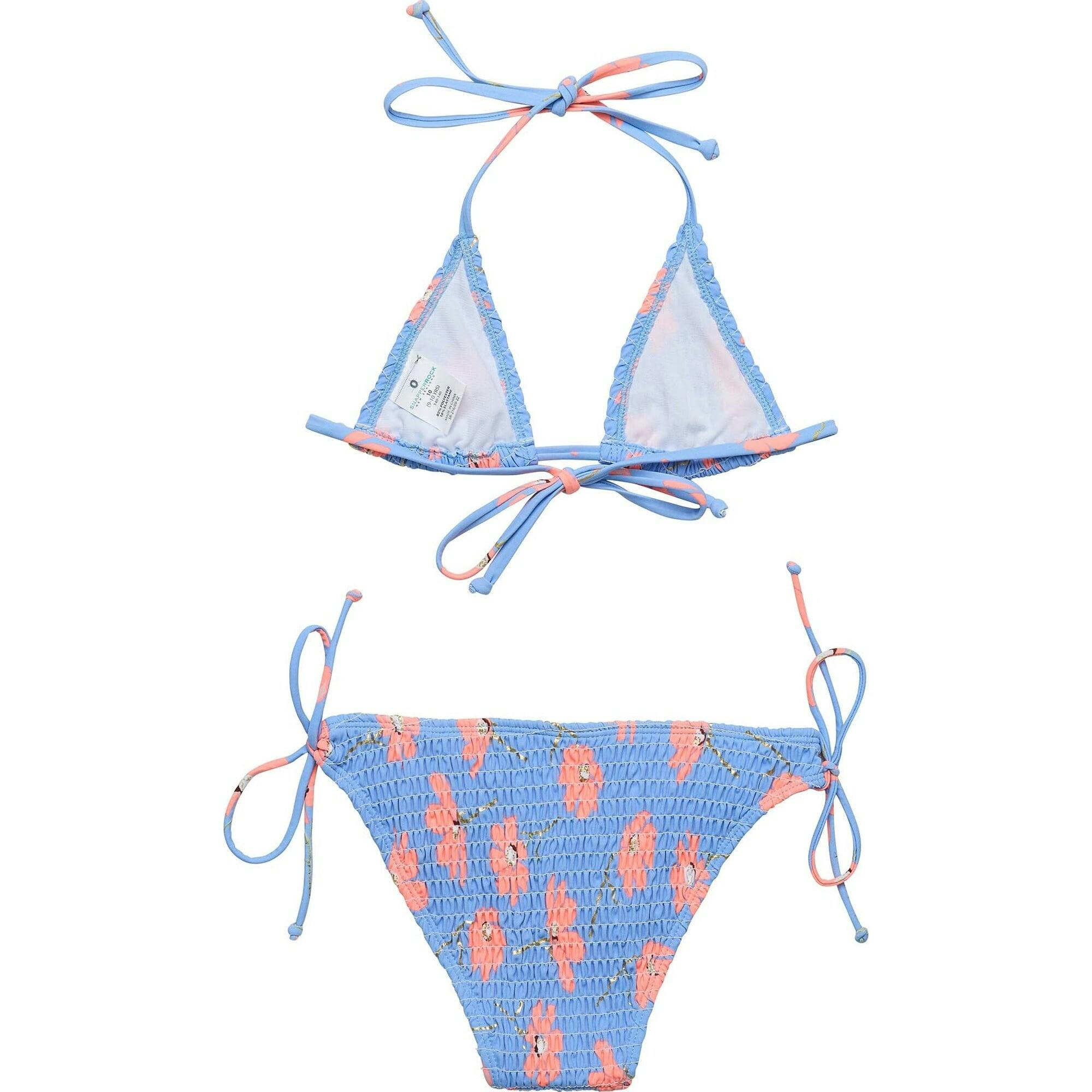 Beach Bloom Shirred Triangle Bikini