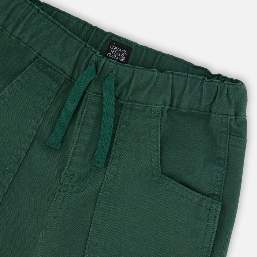 Twill Jogger Pants with Patch Pockets