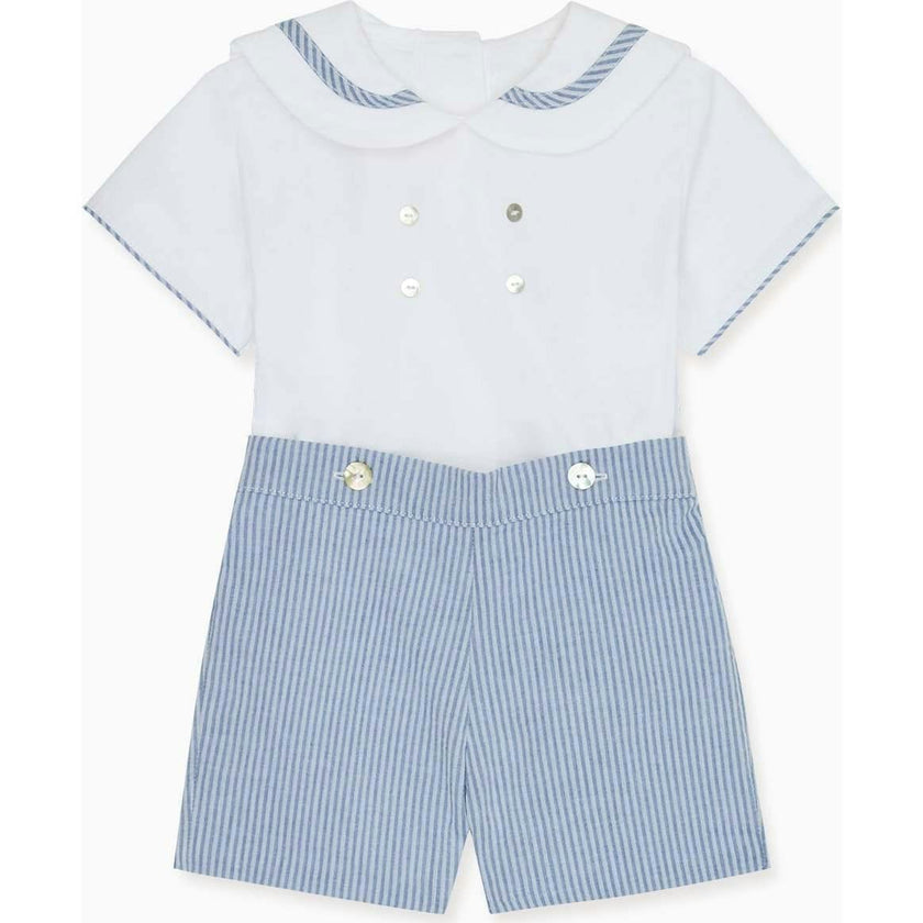 Dark Blue Stripe Antonio Baby Boy Set