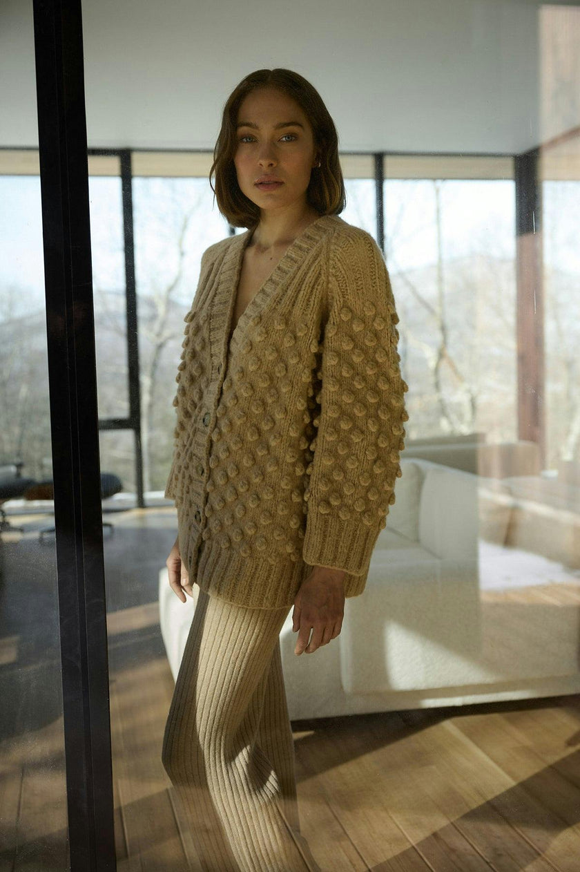 LIAN CARDI | PALE CAMEL