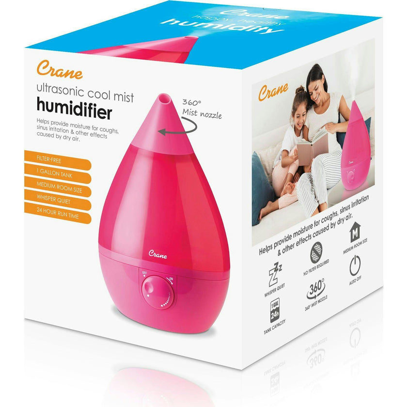 Ultrasonic Cool Mist Drop Shape Humidifier
