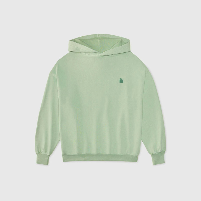 Adult Earth Day Natural Dye Pullover in Honeydew