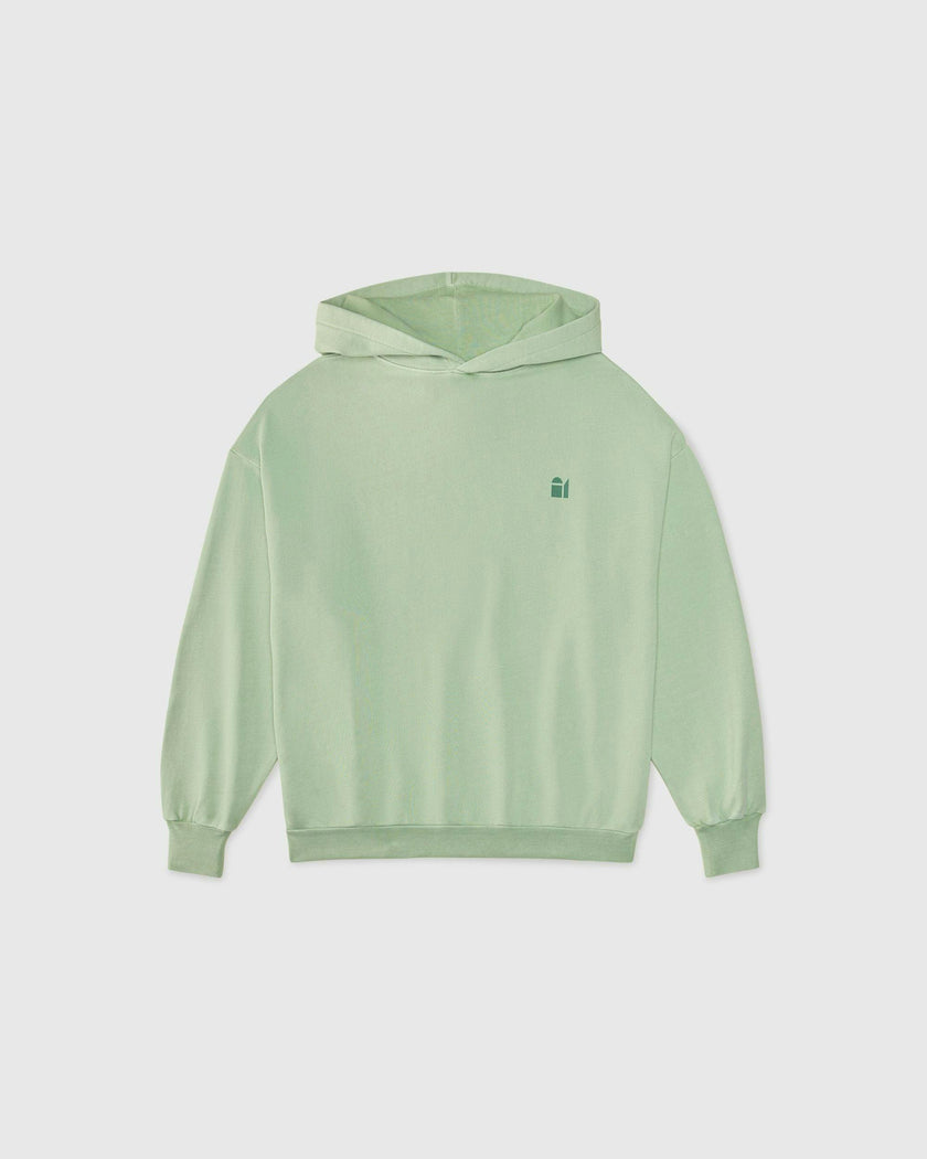 Adult Earth Day Natural Dye Pullover in Honeydew
