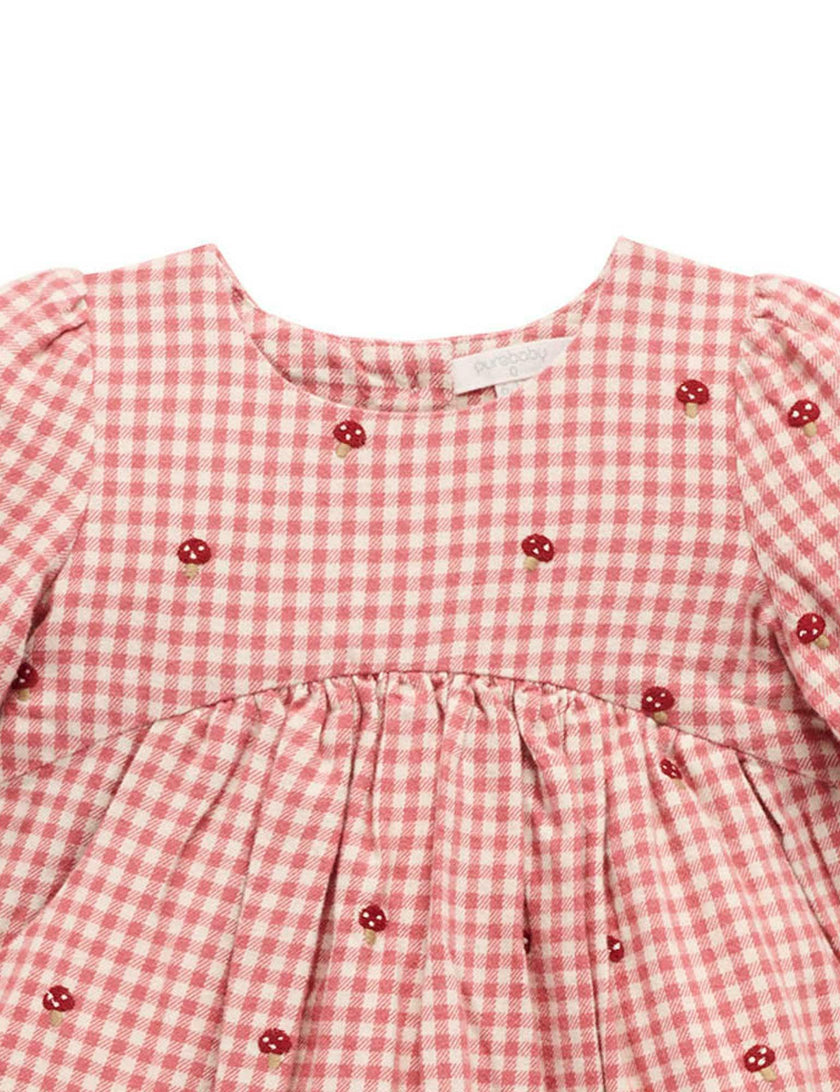 Gingham Broidery Dress Gingham Toadstool Broderie