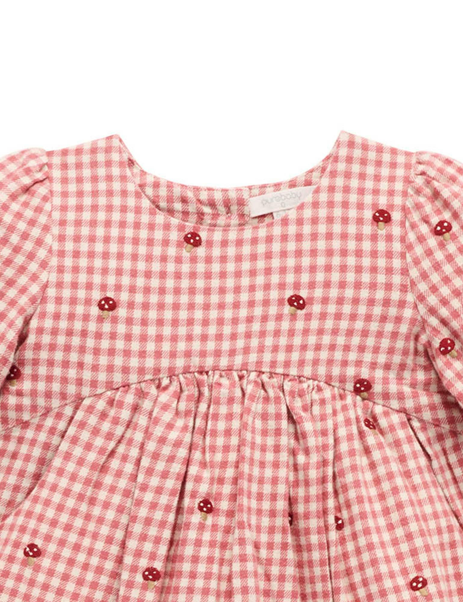 Gingham Broidery Dress Gingham Toadstool Broderie