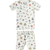 Wizarding World 2pc Short Sleeve Pajama Set, Prints