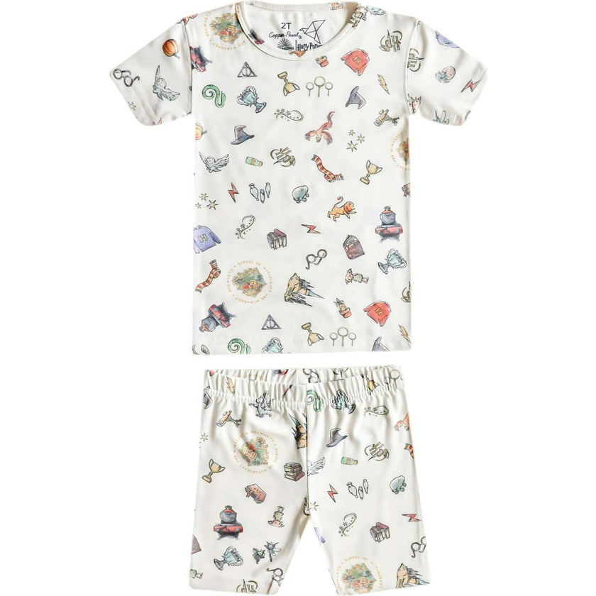 Wizarding World 2pc Short Sleeve Pajama Set, Prints
