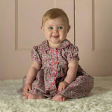 Floral Button Front Dress and Bloomers