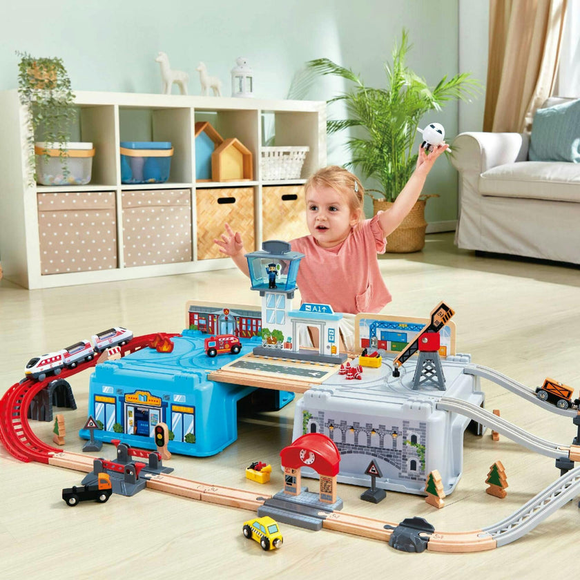 Bucket Super Cityscape Transport Builder Train Set